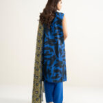 Blue Straight Cambric Suit - View 1