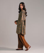 Brown Cambric Straight Suit - View 3