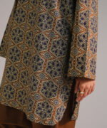 Brown Cambric Straight Suit - View 4