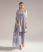Grey Cambric A-Line Suit - View 2