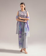 Grey Cambric A-Line Suit - View 4