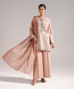 Beige Lawn Straight Suit - View 2