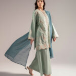 Green Cambric Boxy Suit - View 1
