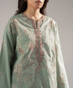 Green Cambric Boxy Suit - View 5