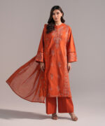 Orange Cambric A-Line Suit - View 5