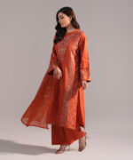 Orange Cambric A-Line Suit - View 1