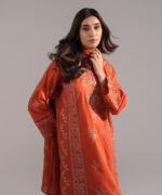 Orange Cambric A-Line Suit - View 4
