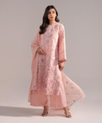 Pink Cambric A-Line Suit - View 5