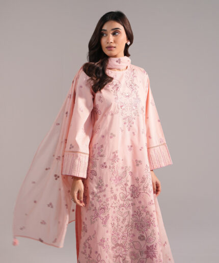 Pink Cambric A-Line Suit - View 2