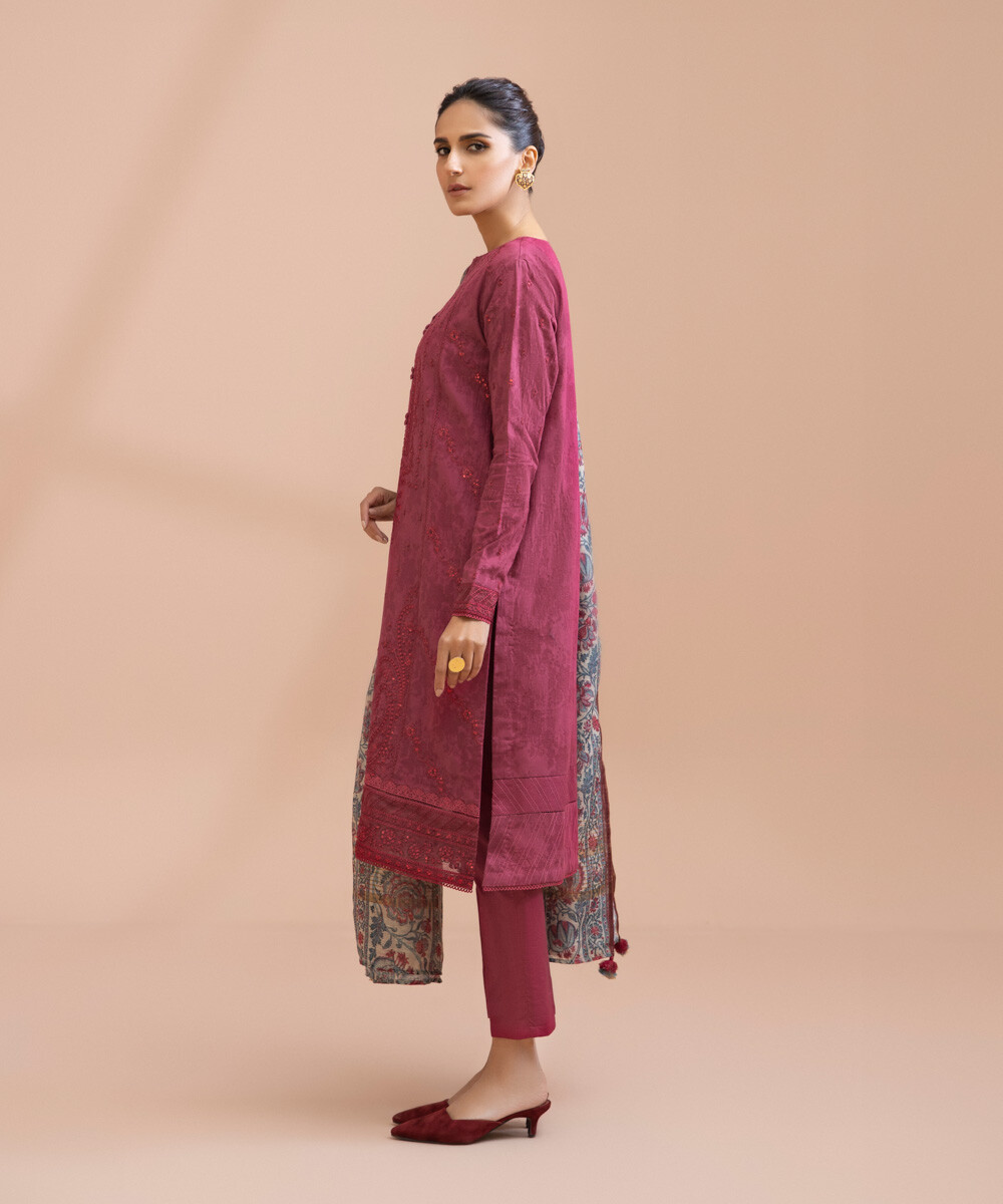 Unstitched 3-Piece Ensemble - View 1 Unstitched 3-Piece Ensemble - View 1