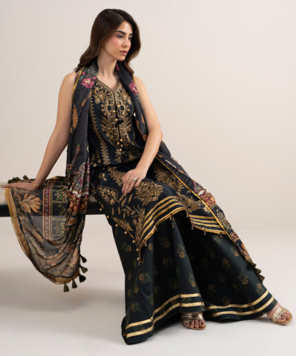 Unstitched 3-Piece Ensemble - View 1