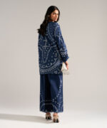Dark Blue Drop Shoulder Shirt Suit - View 3