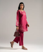 Plum Boxy Shirt Suit - View 2