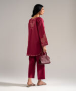 Plum Boxy Shirt Suit - View 4