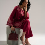 Plum Boxy Shirt Suit - View 1