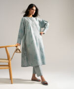 Blue Drop Shoulder Shirt Suit - View 5
