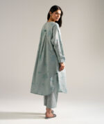 Blue Drop Shoulder Shirt Suit - View 3