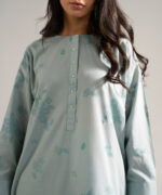 Blue Drop Shoulder Shirt Suit - View 2