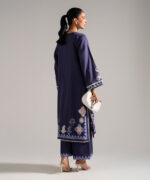 Blue Dobby Straight Suit - View 5