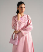 Pink Dobby A-Line Suit - View 5