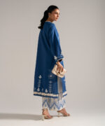 Blue Dobby A-Line Suit - View 3