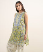 Lime Green Dobby Straight Suit - View 3