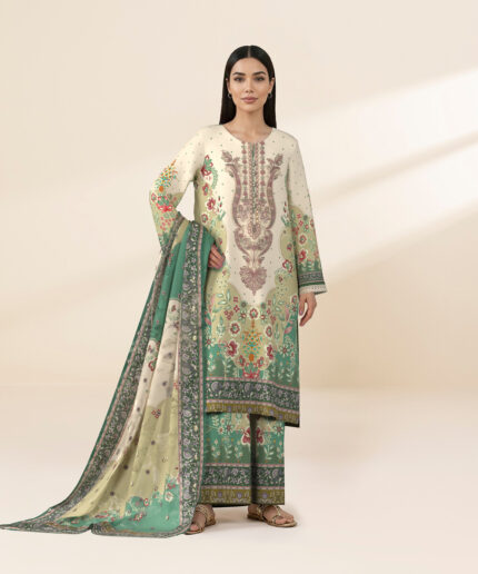 Unstitched 3-Piece Ensemble - View 1