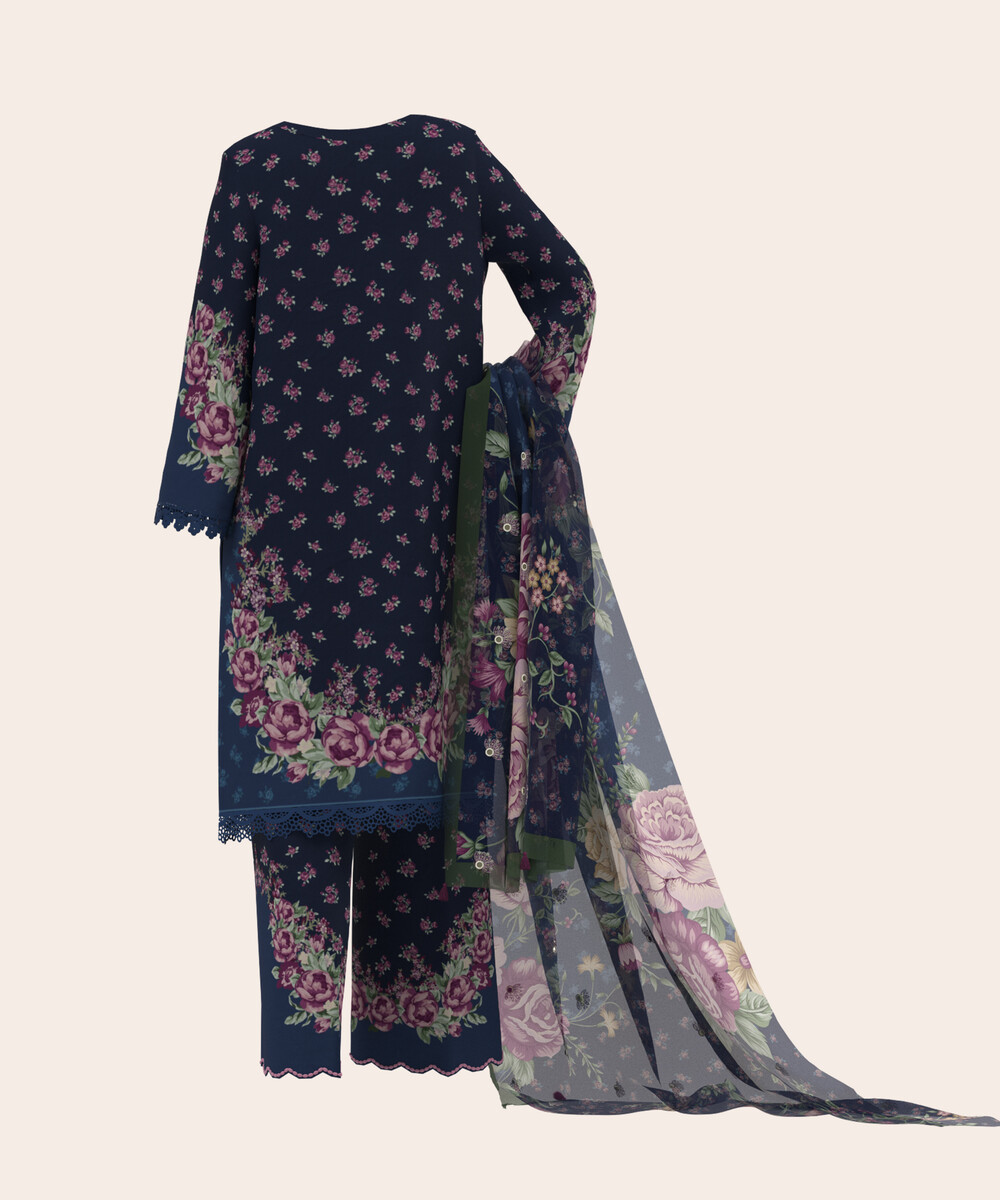 Unstitched 3-Piece Ensemble - View 1 Unstitched 3-Piece Ensemble - View 1