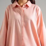 Piece Dyed Pink Cotton Linen Straight Suit - View 1