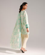 Cream Cotton Viscose Straight Shirt Suit - View 3