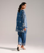Dark Blue Lawn Shirt Suit - View 3