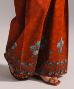 Rust Lawn Straight Suit - View 4