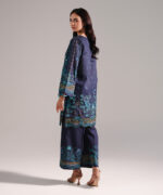 Dark Blue Lawn Shirt Suit - View 4