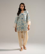 Slub Lawn Straight Suit - View 3