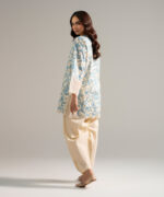 Slub Lawn Straight Suit - View 1