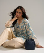 Slub Lawn Straight Suit - View 2