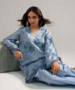Slub Lawn Straight Suit - View 3