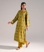 Green Cotton Viscose Shirt Suit - View 5