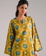 Green Cotton Viscose Shirt Suit - View 4