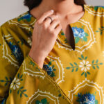 Green Cotton Viscose Shirt Suit - View 1