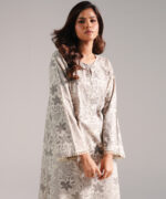Grey Cotton Viscose Shirt Suit - View 3