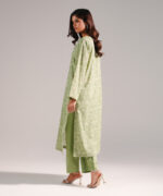 Green Cotton Viscose Shirt Suit - View 4