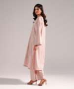 Pink Cotton Viscose Shirt Suit - View 3