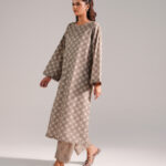 Dark Beige Cotton Viscose Shirt Suit - View 1