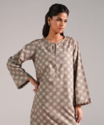 Dark Beige Cotton Viscose Shirt Suit - View 3