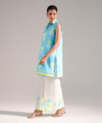 Bright Blue Dobby Shirt Suit - View 2