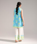 Bright Blue Dobby Shirt Suit - View 5