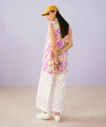 Purple Dobby Straight Suit - View 1
