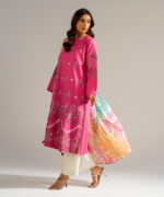 Pink Lawn Straight Suit - View 3
