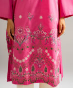 Pink Lawn Straight Suit - View 5